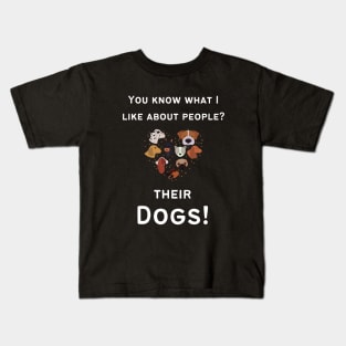 Professional Dog Groomer Dad shirt | Cute and funny dog shirt | White text Kids T-Shirt